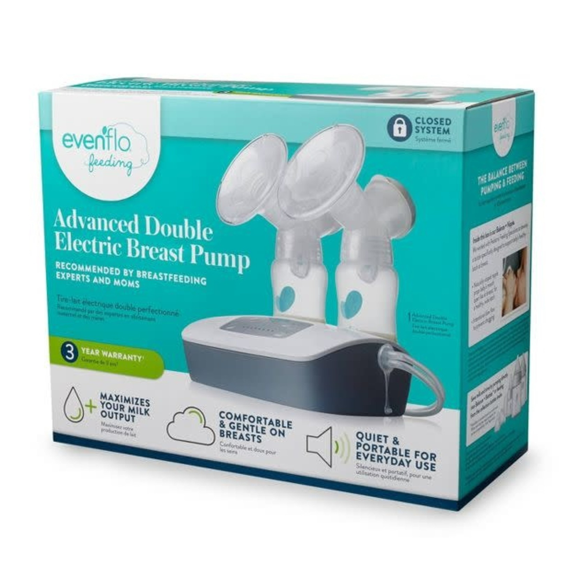 EvenFlo advanced double electrical breast pump thumbnail