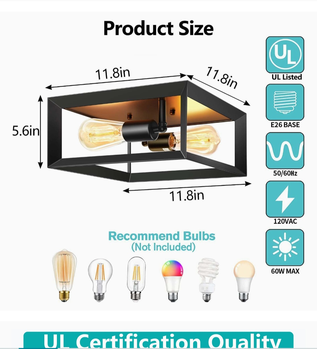 Vintage Mount Wall or Ceiling Light - photo 4