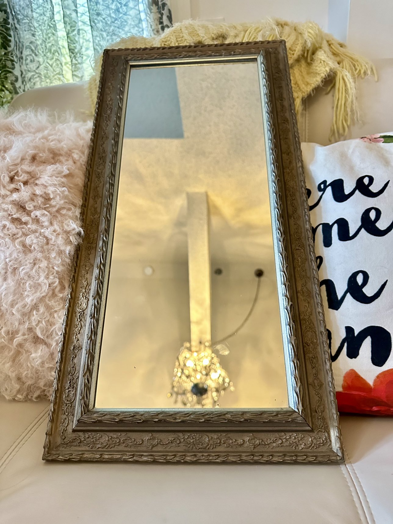 Antique Bronze Looking Accent Wall Mirror