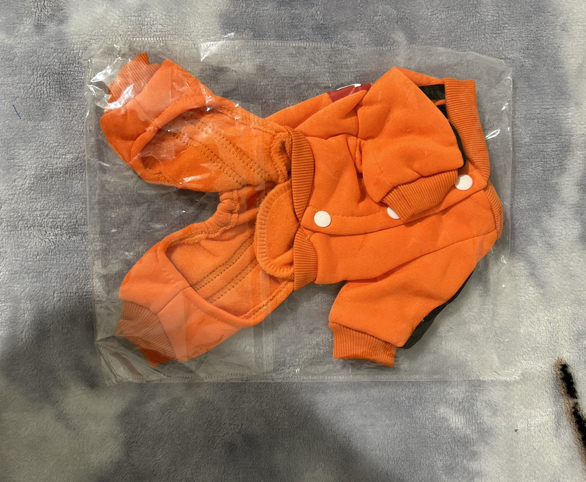 New jumpsuit for small dogs (Orange) image indicator(6)