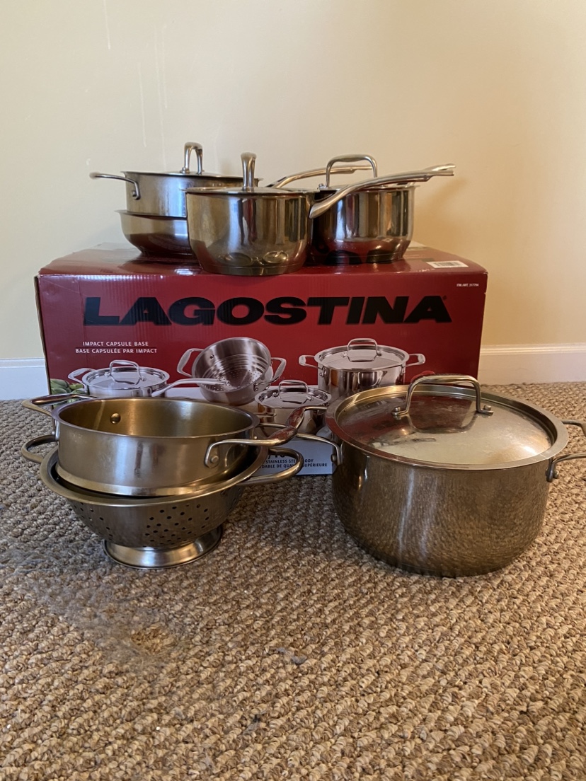 Lagostina 10- piece set of cookware thumbnail