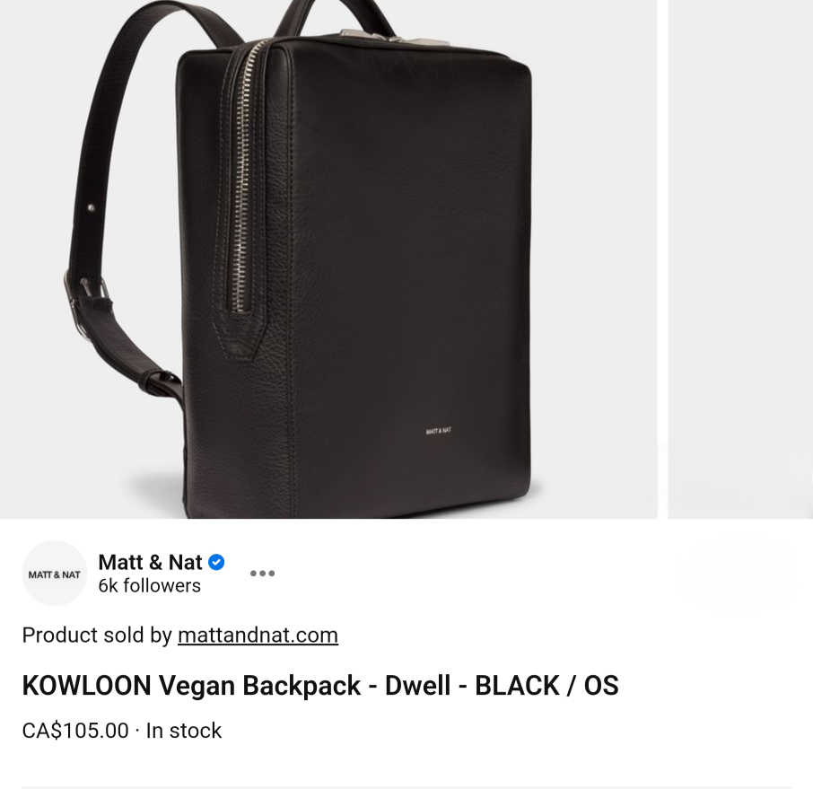 Vegan backpack thumbnail