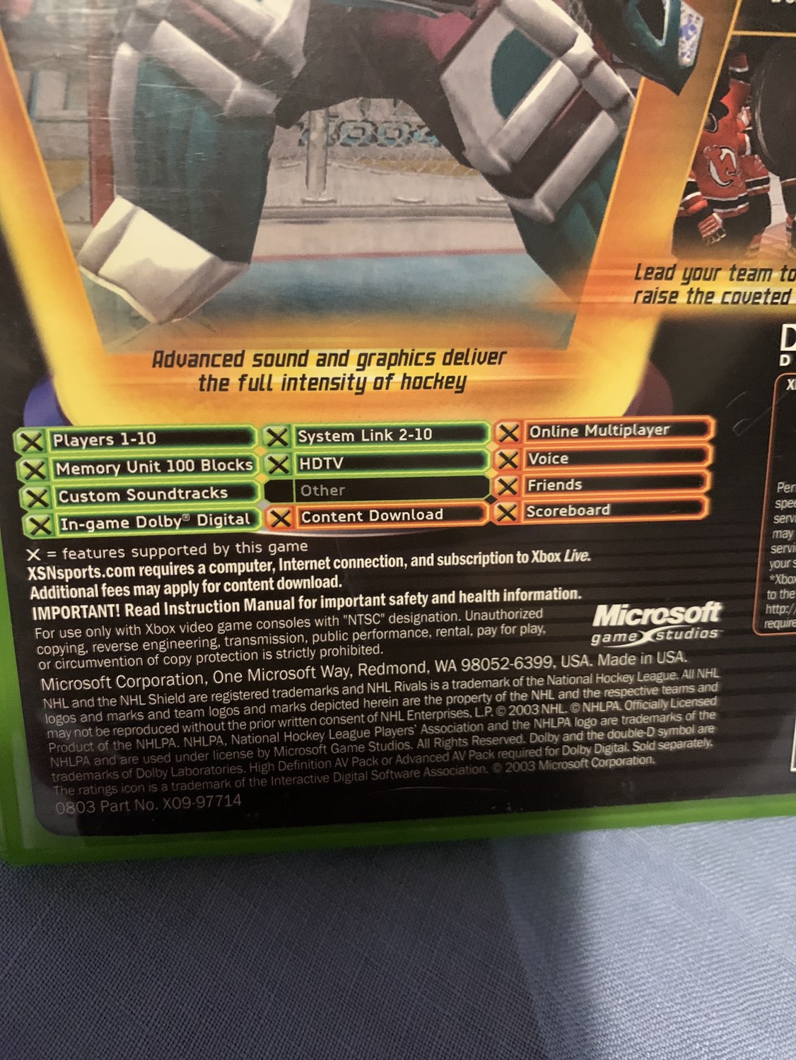 XBOX NHL Rivals 2004 image indicator(4)