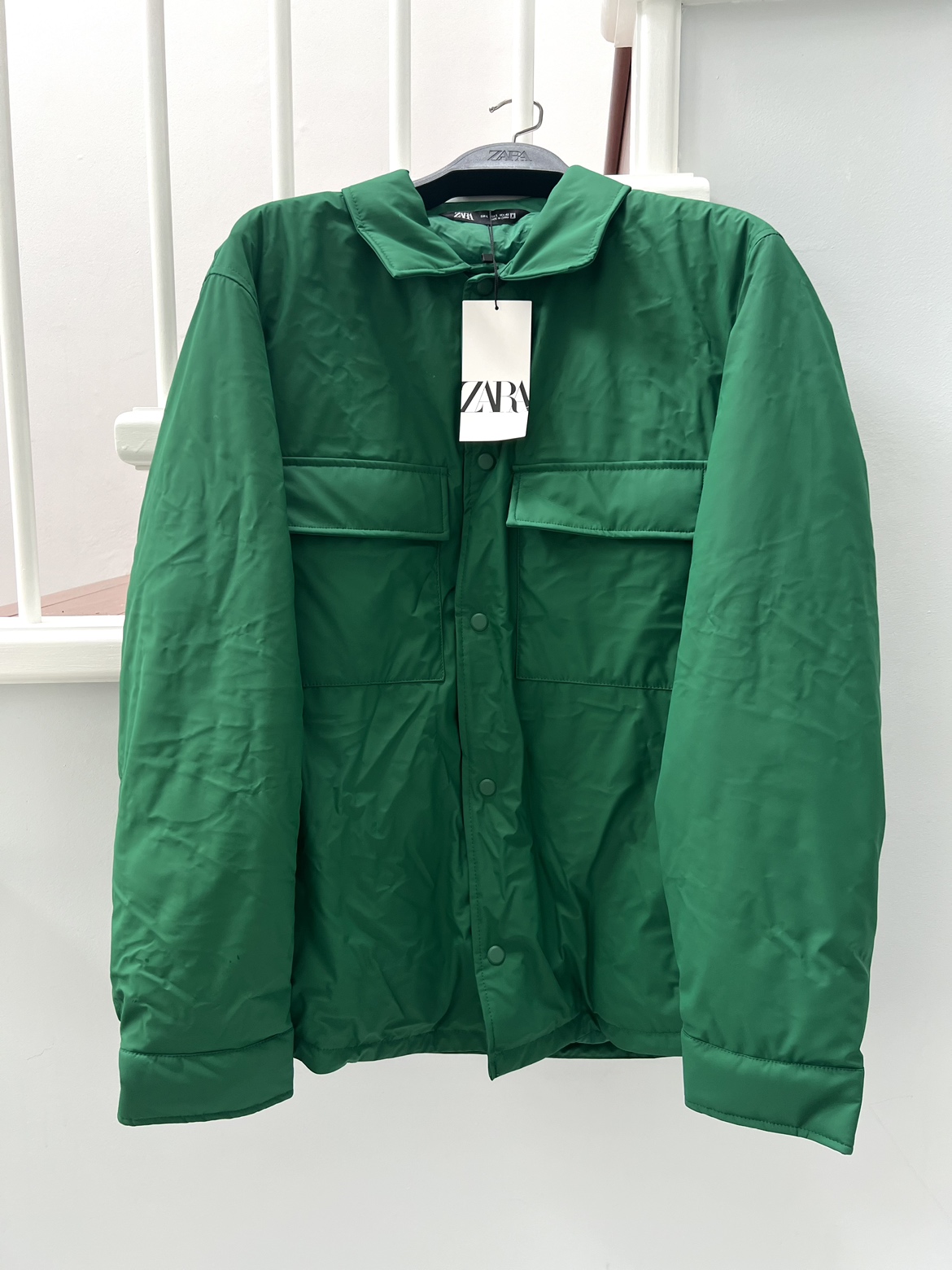 NEW ZARA Men’s Green Lightweight Jacket