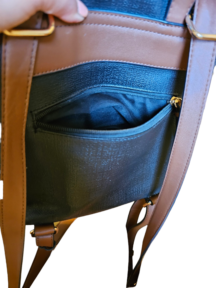 Chloe Convertible Crossbody to Small Backpack Faux Leather image indicator(3)