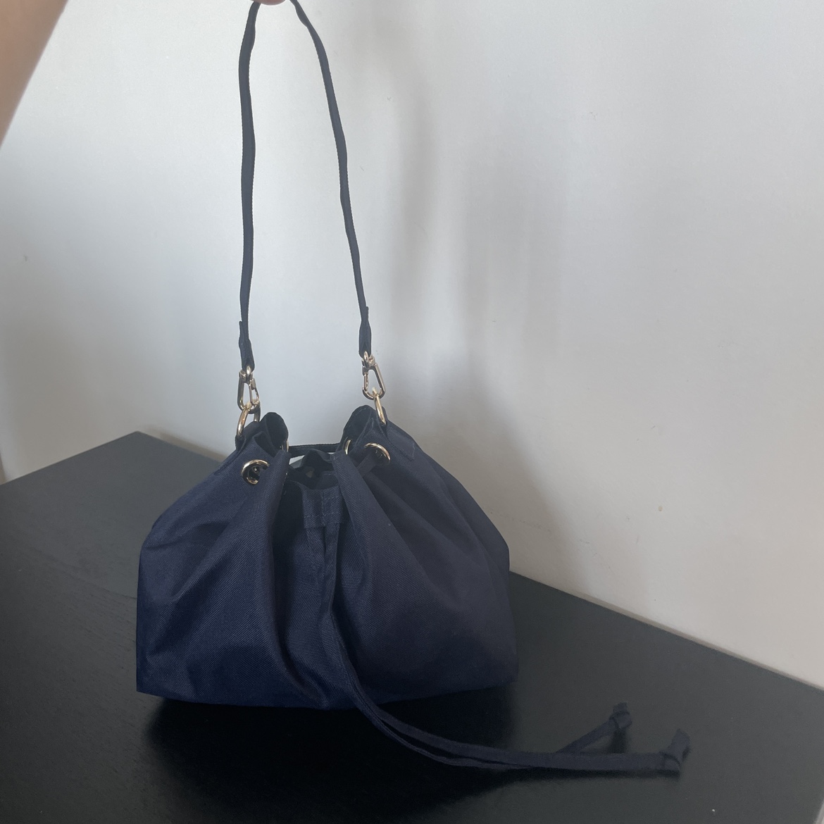 Eco-friendly fabric bucket bag made of recycled plastic image indicator(3)