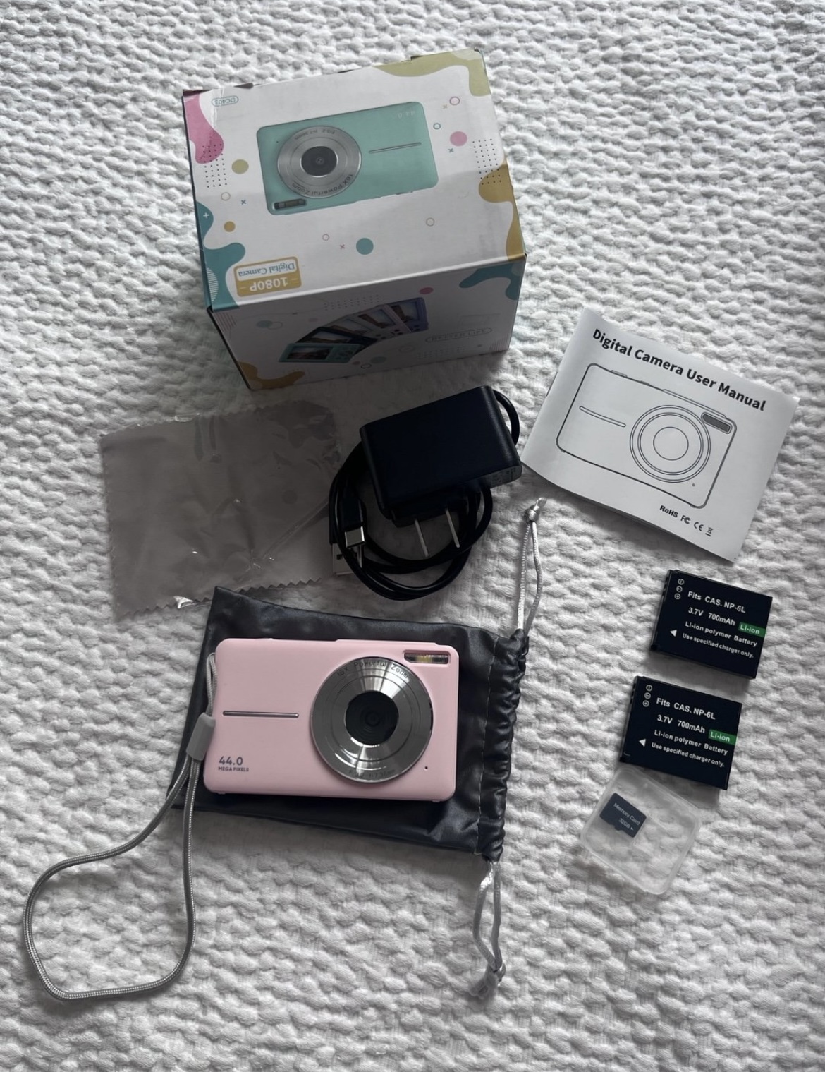 Pink digital camera