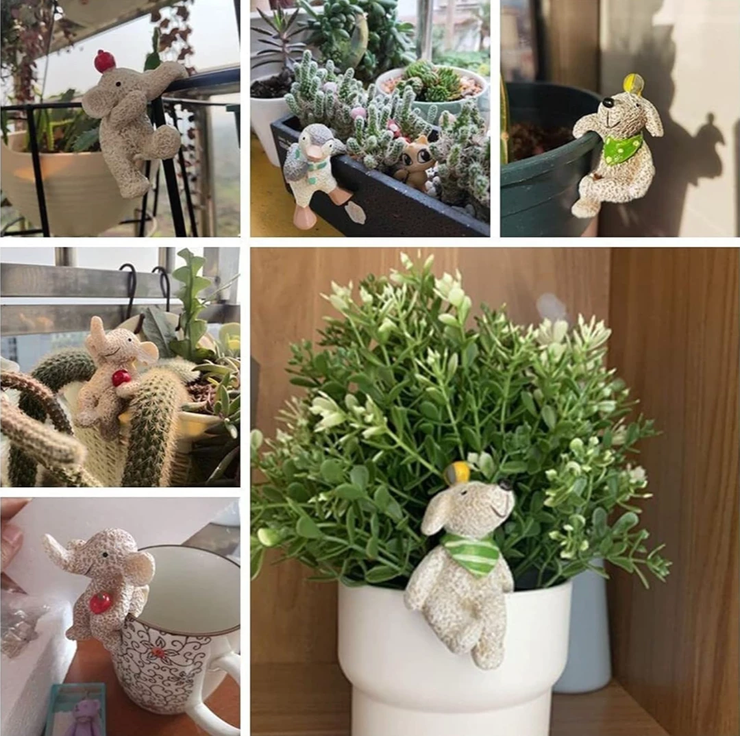 NEW !    ❤ 3Garden Pot Hanging Elephants 🧡 image indicator(4)