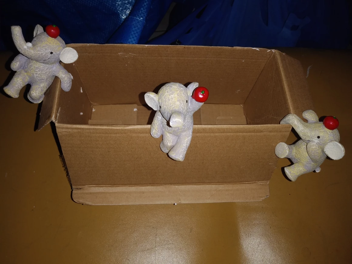 NEW !    ❤ 3Garden Pot Hanging Elephants 🧡 image indicator(8)