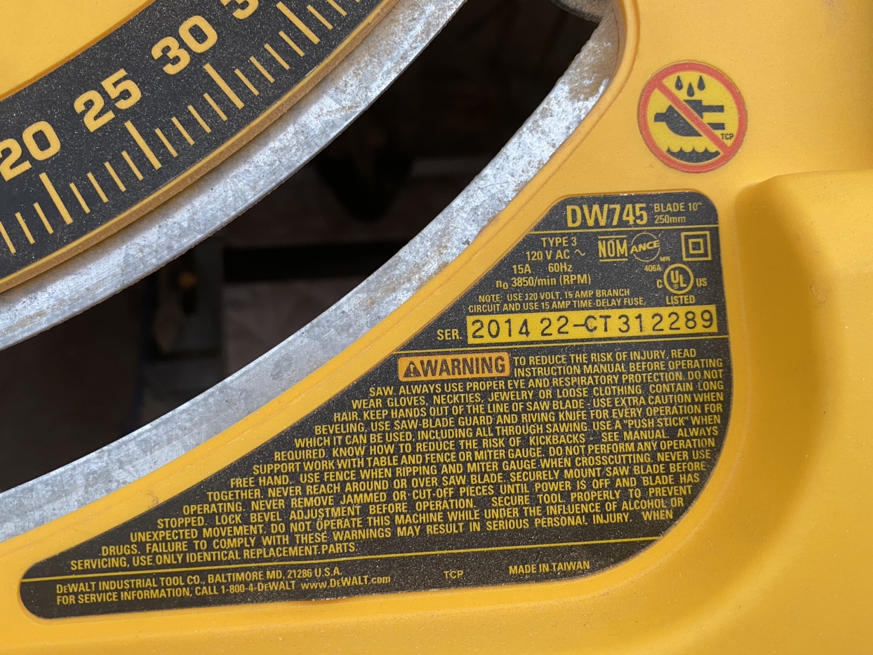 Table saw dewalt - photo 5