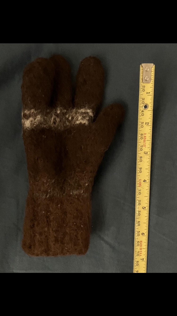 One Single Shrunken 100% Alpaca 🦙 Wool Glove🤎 #freecycle image indicator(2)