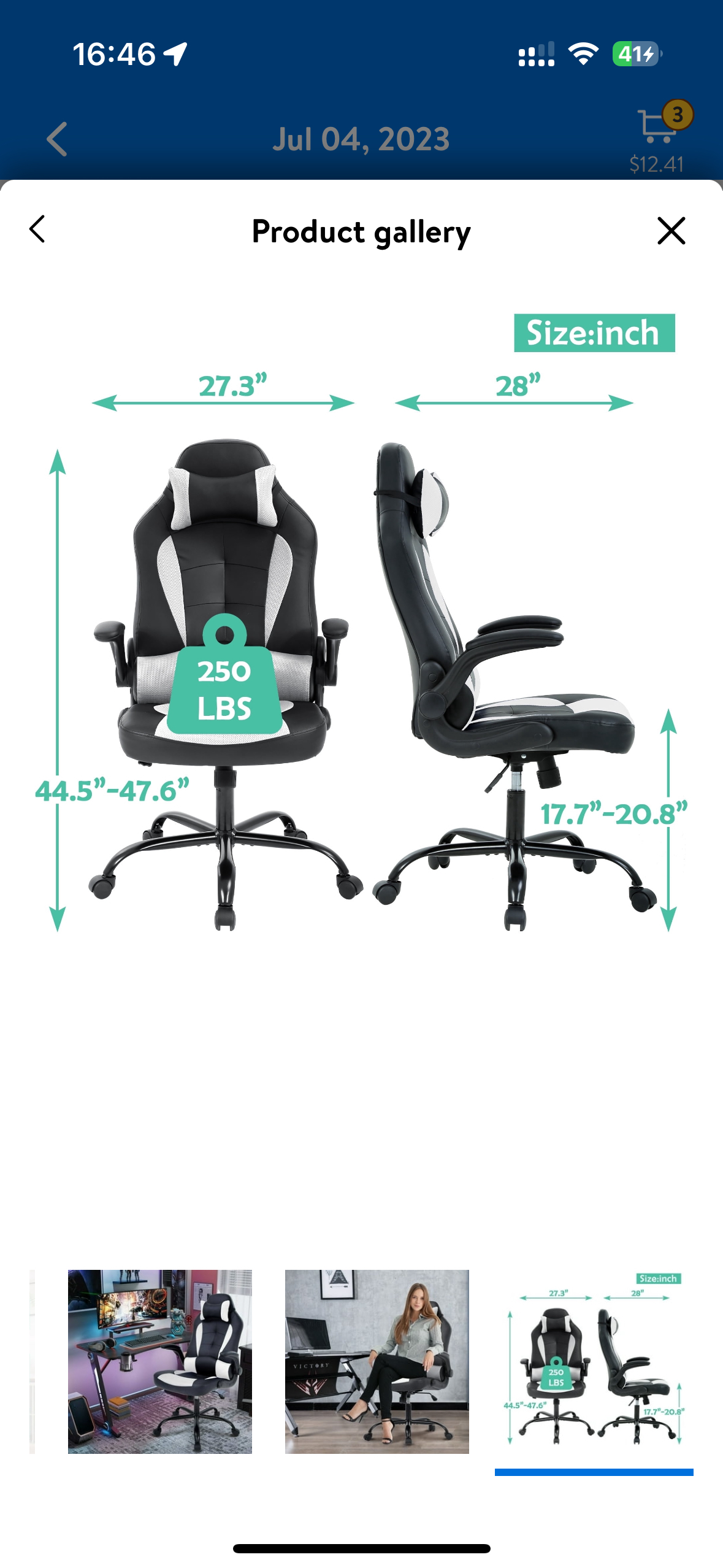 Computer desk and chair - photo 4