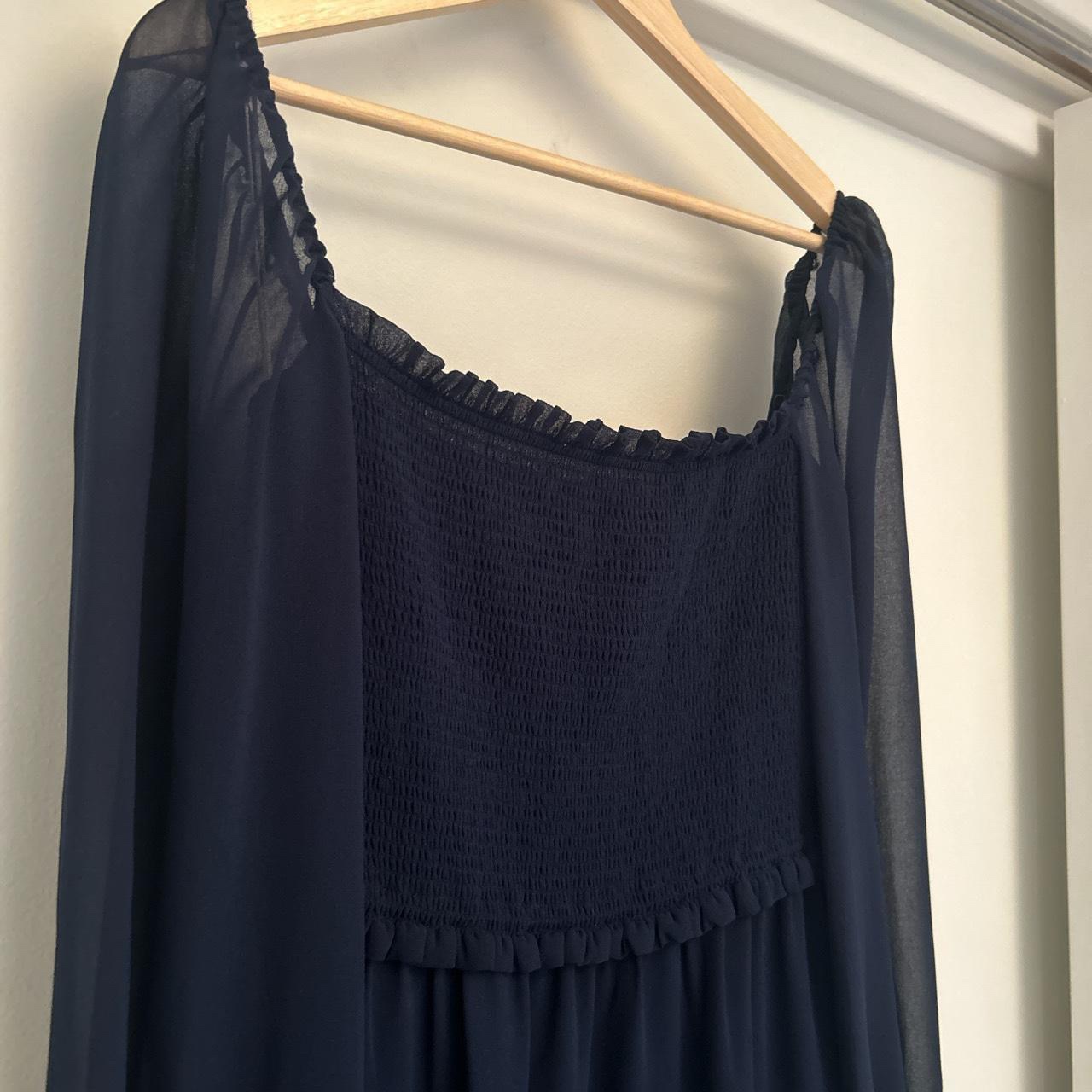 Aritzia Wilfred Tempest Dress in Navy Blue
