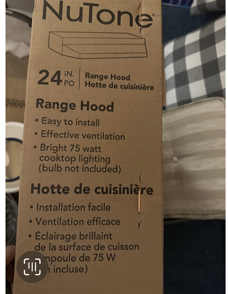 NuTone 24in Range hood - photo 5