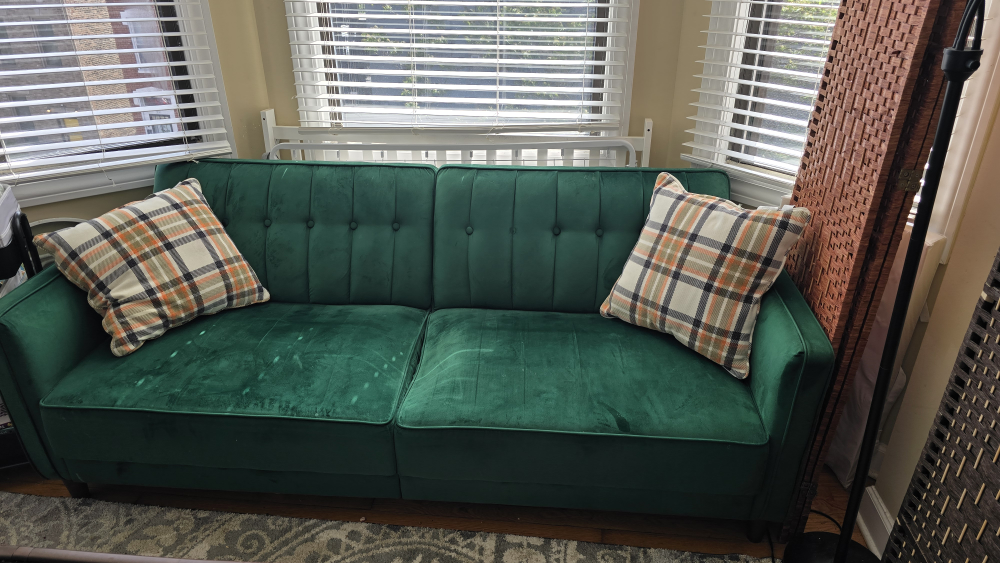 Couch - Green Velvet