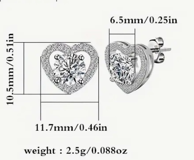 Stud Earrings Necklace Ring 925 Sterling Silver Jewelry Set - photo 5