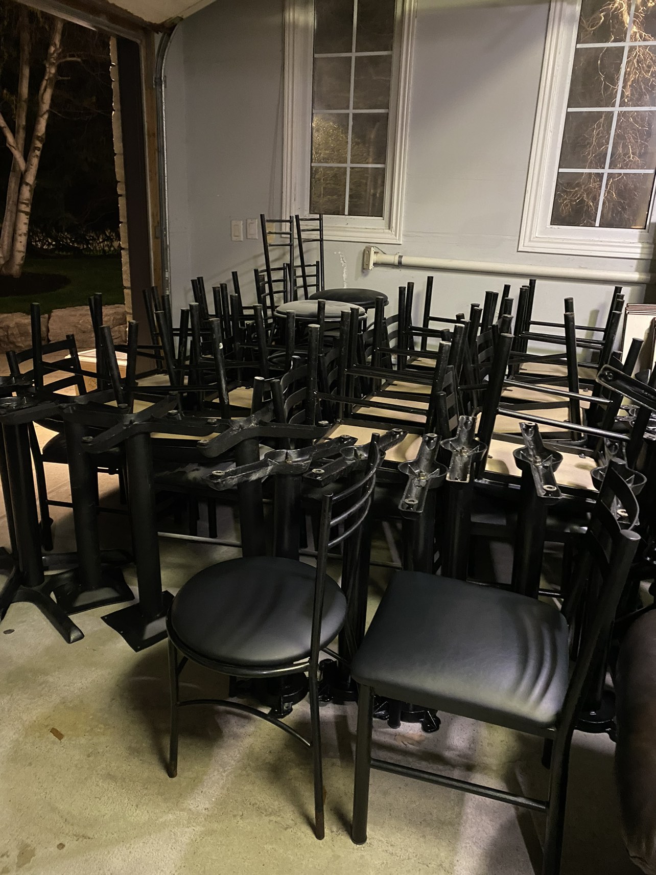 36 Chairs & 23 Tables *read description*