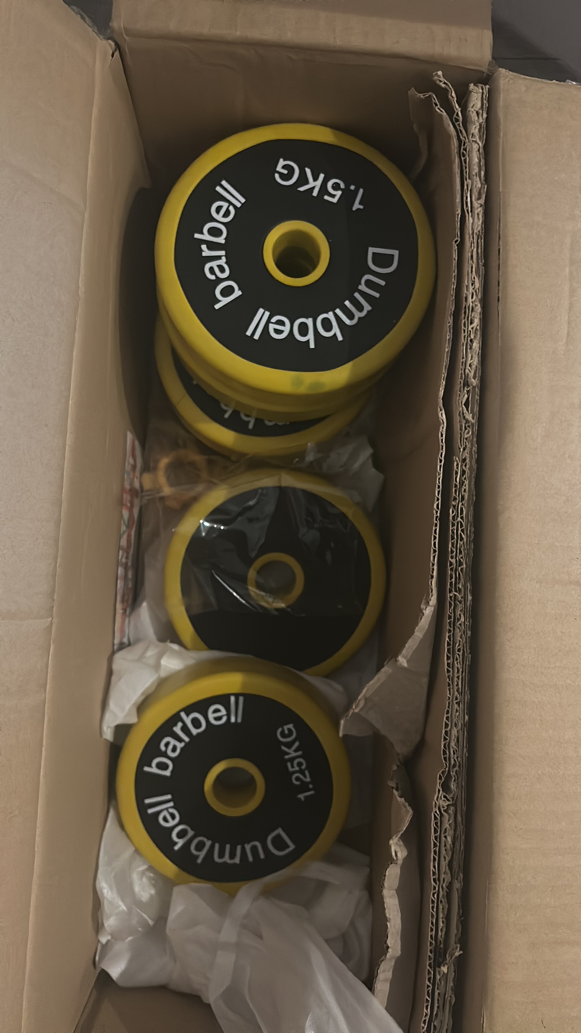 Barbell and different weights