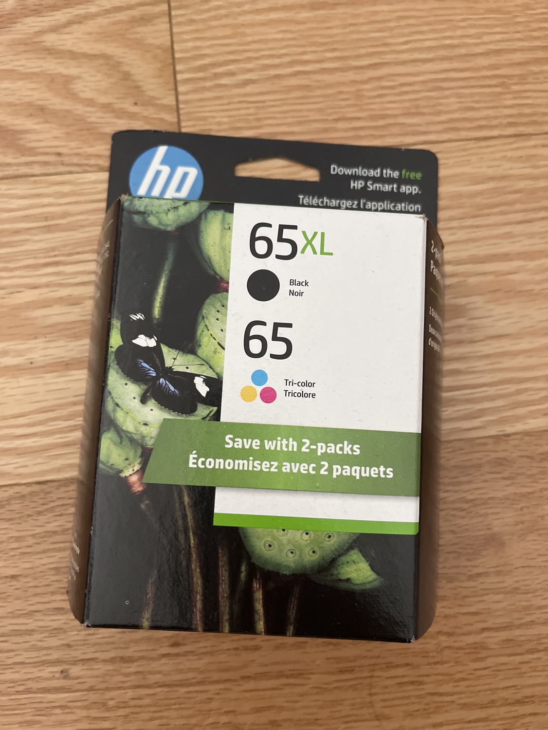 Hp ink cartridges 2-pack 65XL & 65 tri-color thumbnail