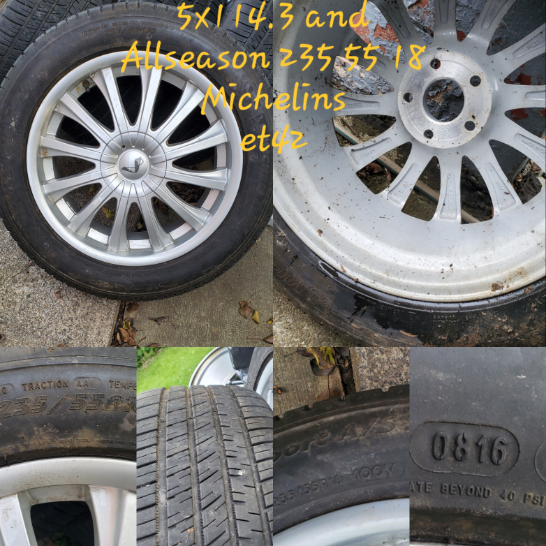 18" 5x114.3 ET42 Rims/Michelin All season image indicator(4)