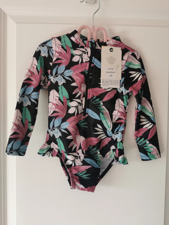 Baby Girl Rash Guard Swimsuit Bathing Suit (6-12 months) thumbnail