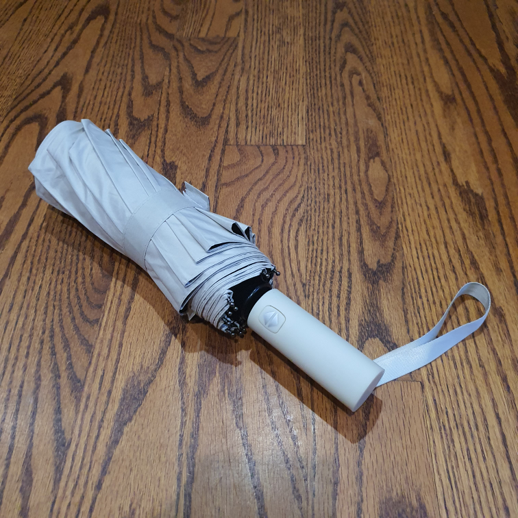 Folding Automatic Umbrella Beige