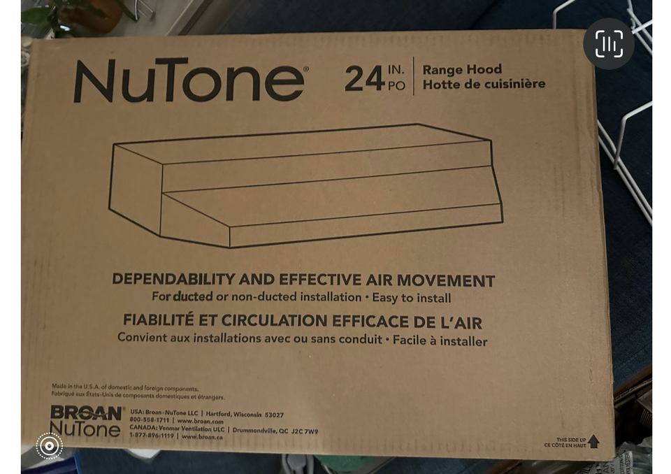 NuTone 24in Range hood - photo 4