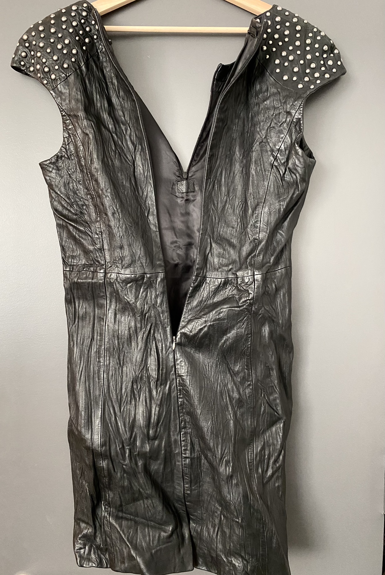 women's genuine leather dress - photo 4