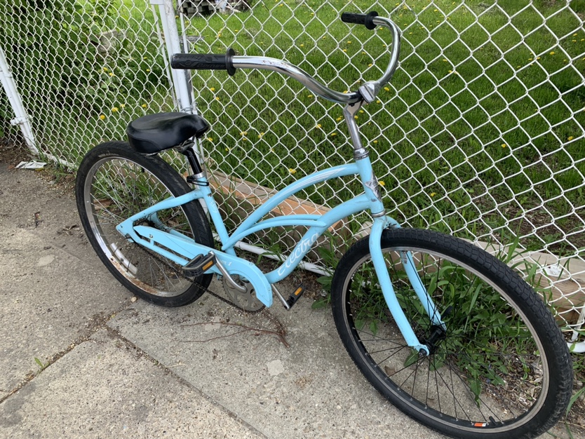 Vintage bike with extra large tires