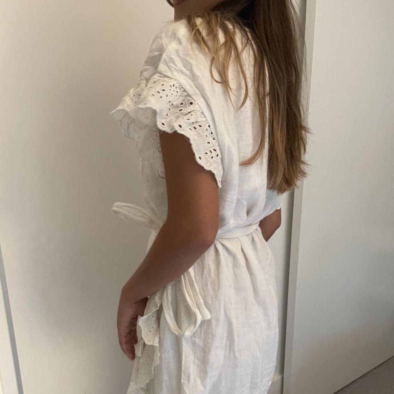 Aritzia White Linen “Ninnette” dress - photo 3