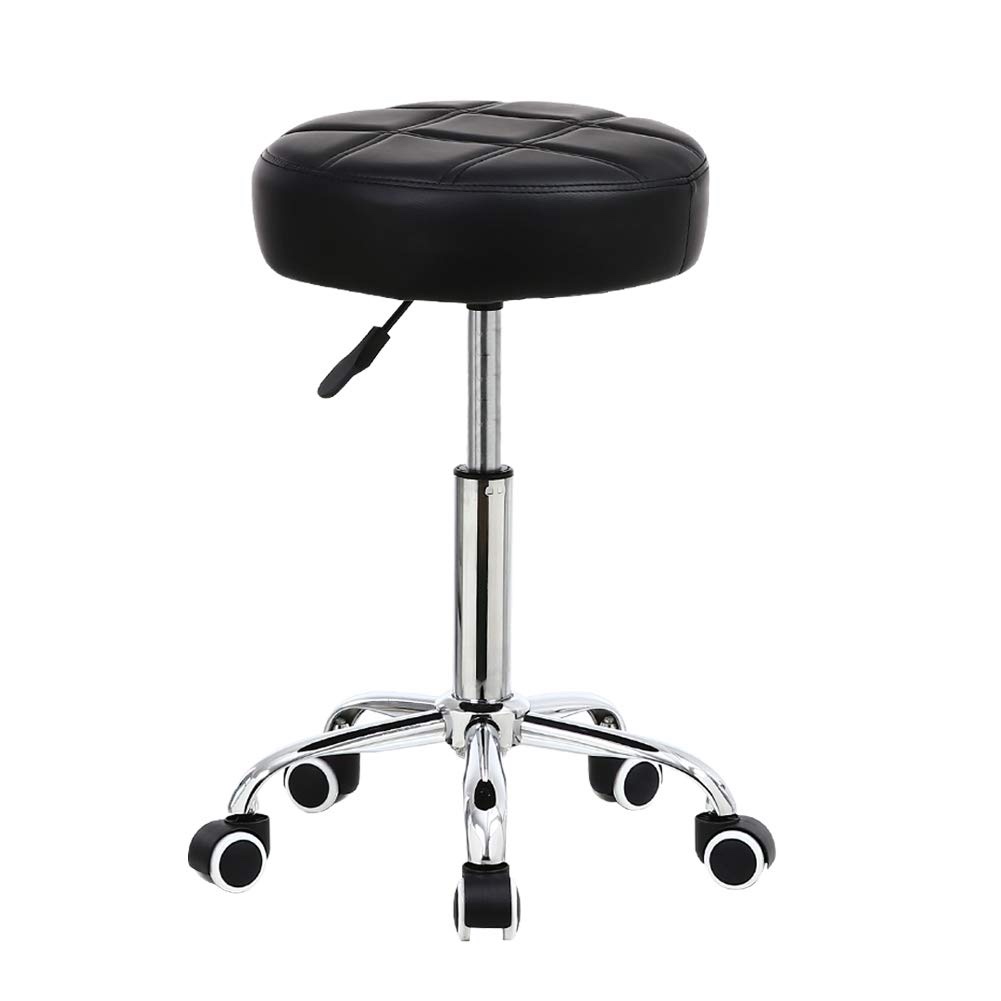 KKTONER Round Rolling Stool Chair