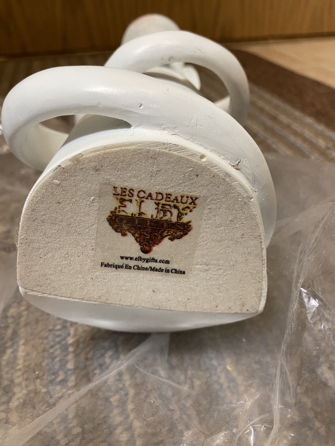 Les Cadeaux Elby Gifts White Angel Candle Holder image indicator(5)