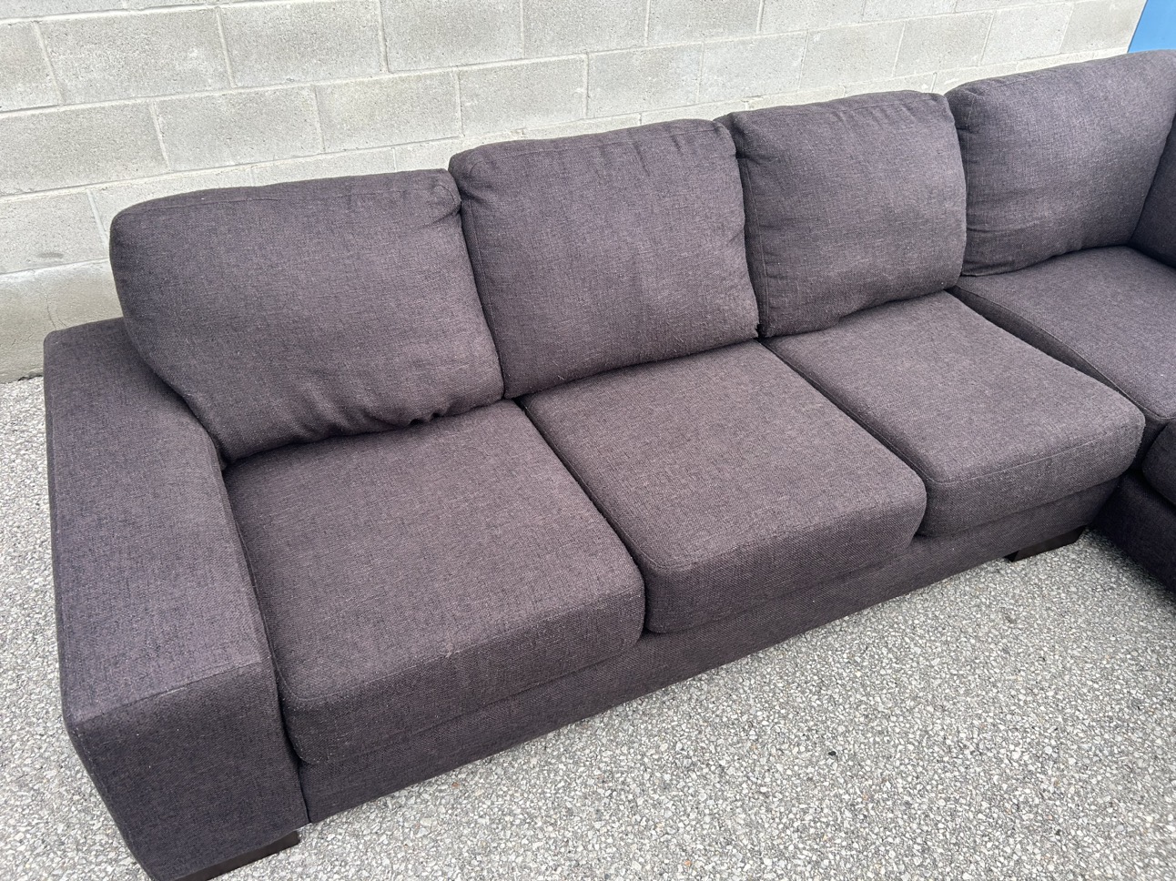 FREE DELIVERY• GREY LARGE COMFY SECTIONAL COUCH / SOFA - photo 5