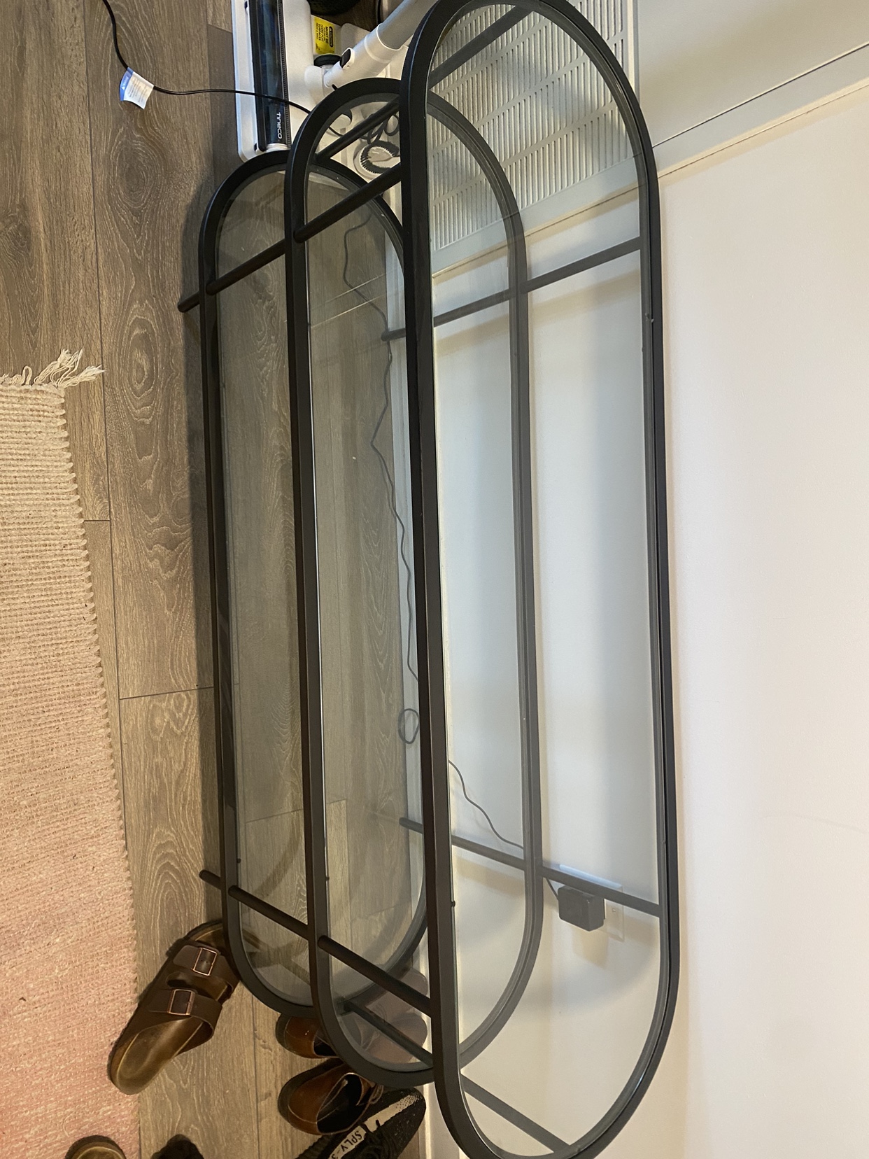 Display table glass and metal frame image indicator(2)