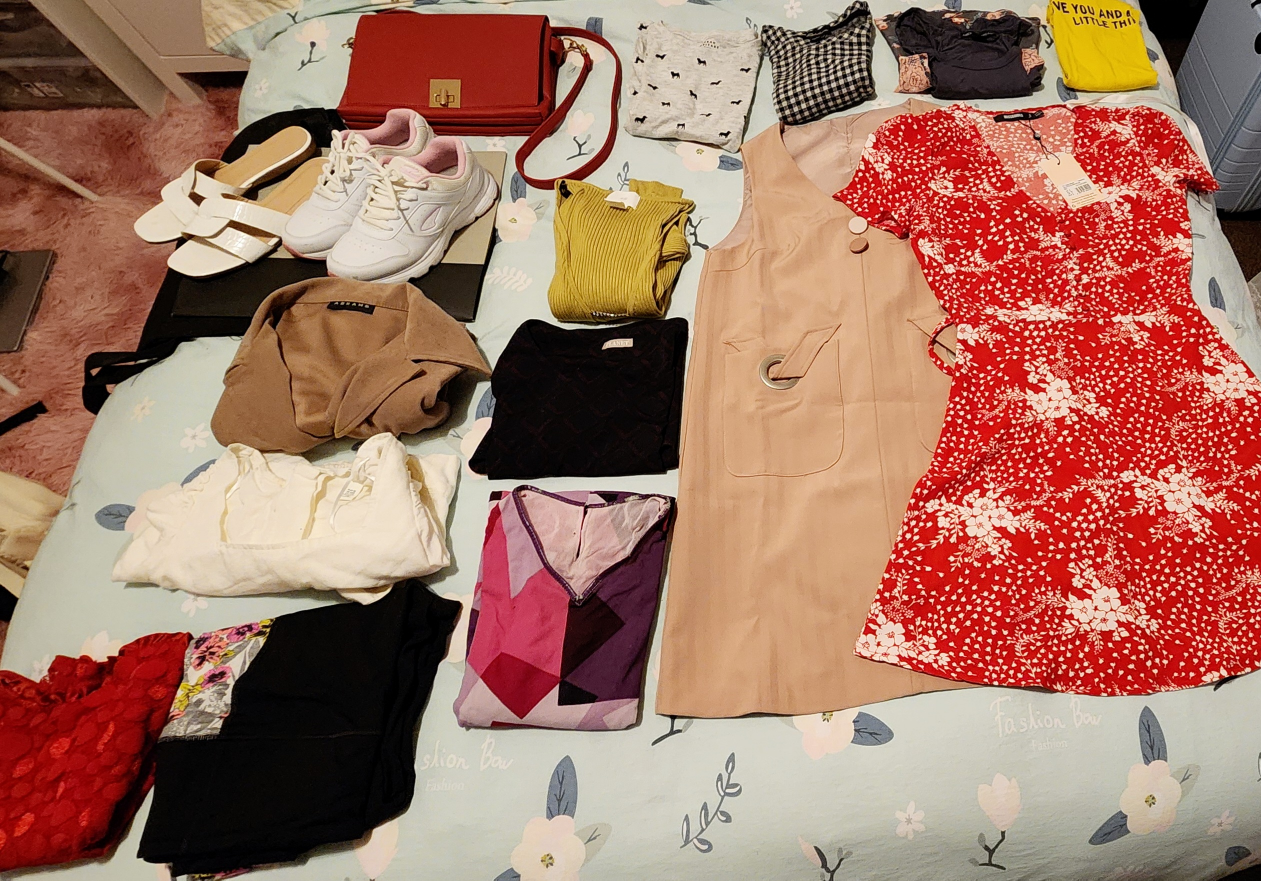 Clothing Lot by Donation/ Size XS/ Shoe Size 6/ Mixed Brands thumbnail