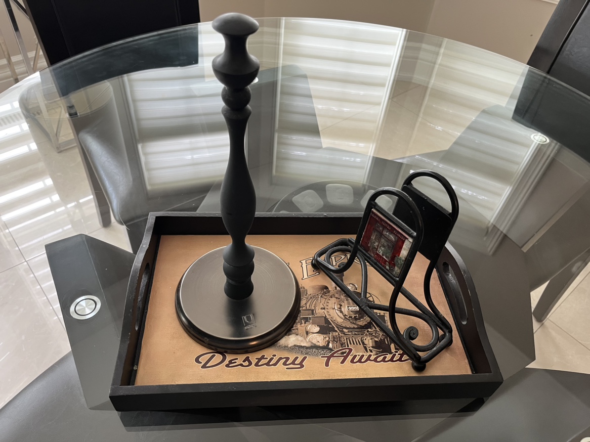 Tray, napkin and kitchen towel holder bundle