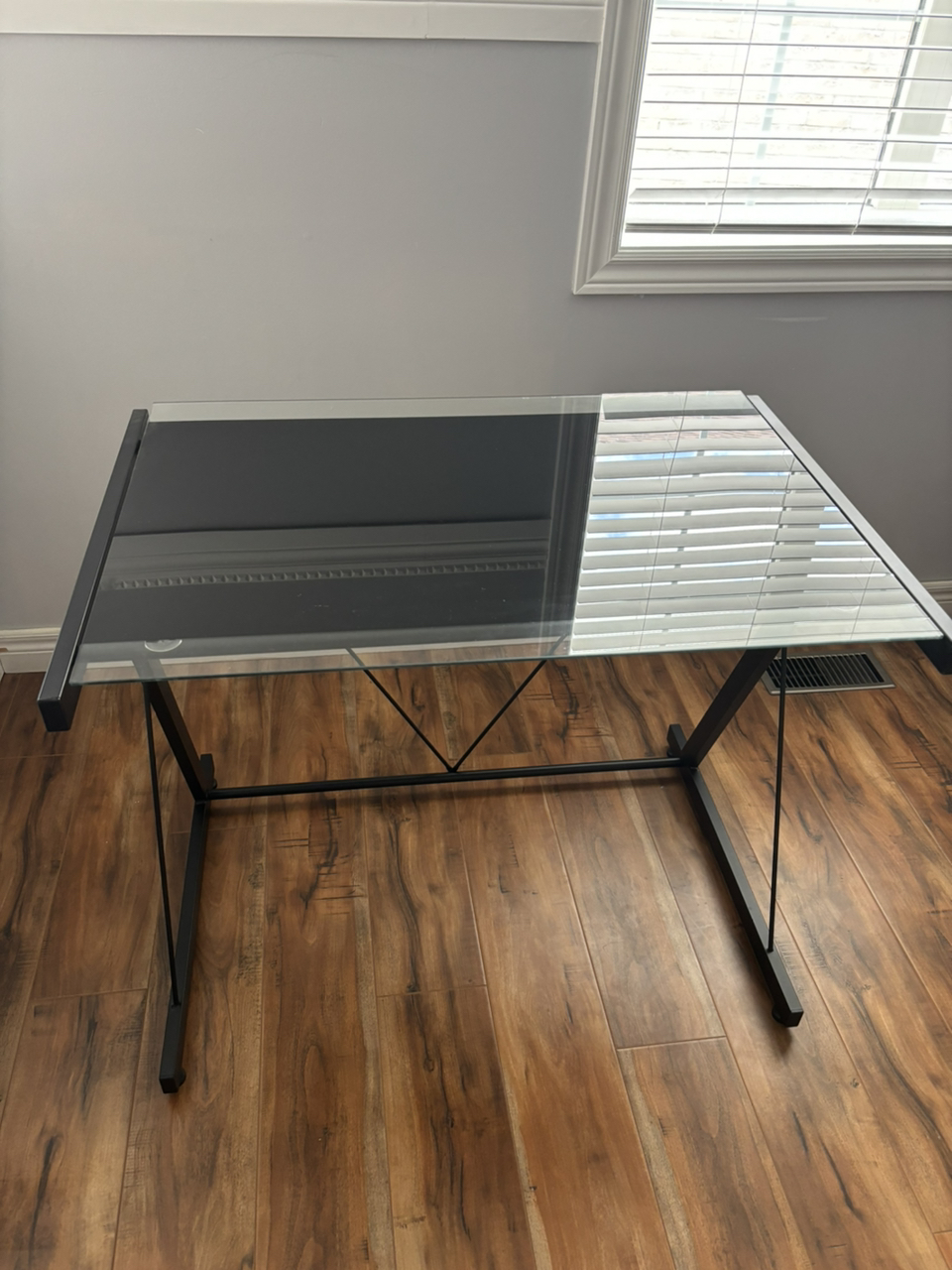 Glass desk