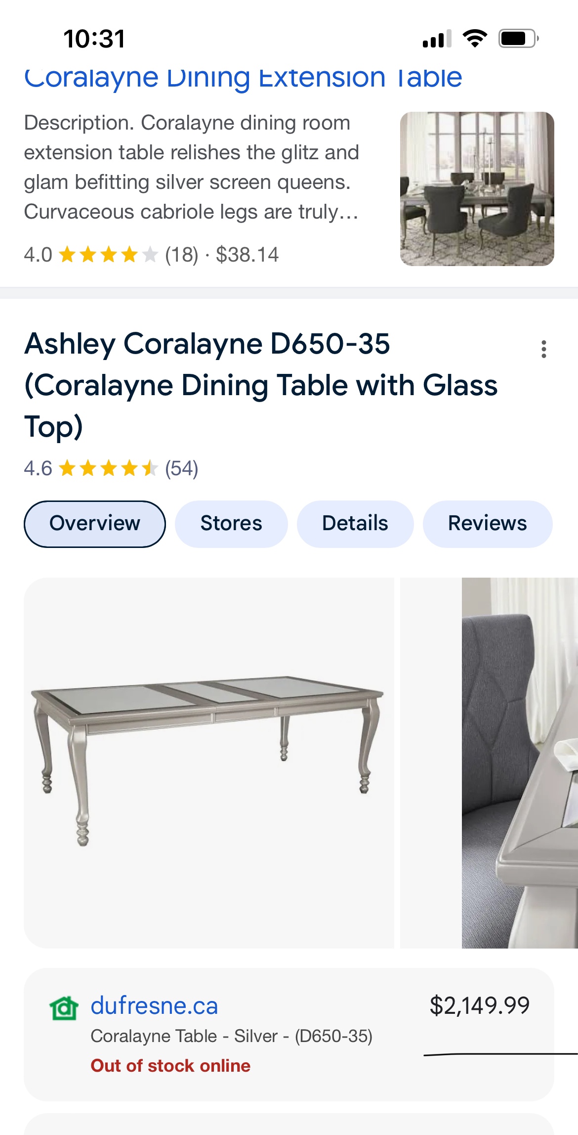 Extendable Coralayne dinning set - photo 5