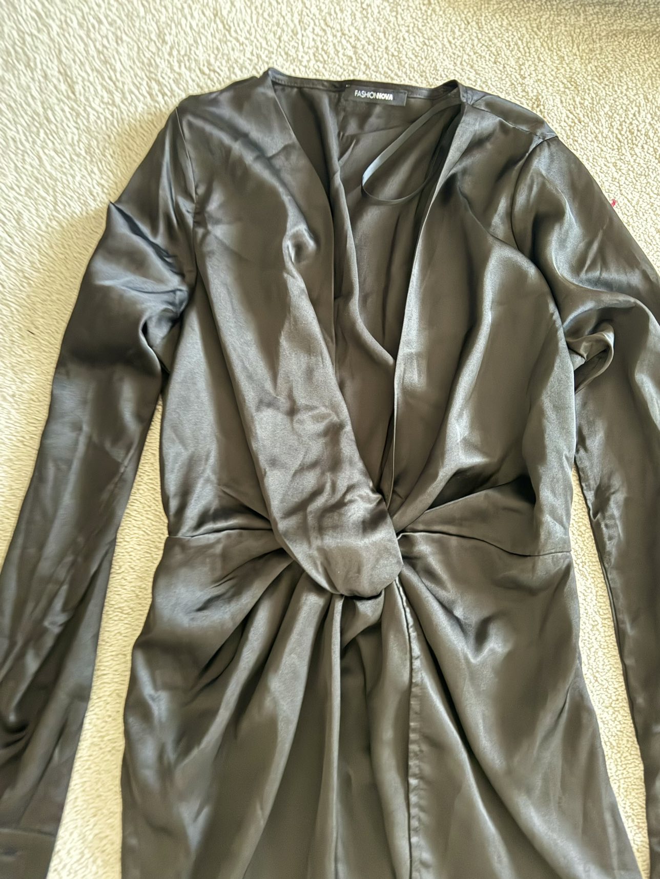 Cocktail satin dress