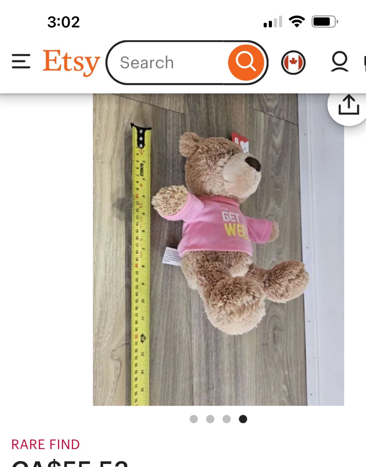 Plush toy… get well soon stuffed bear image indicator(3)