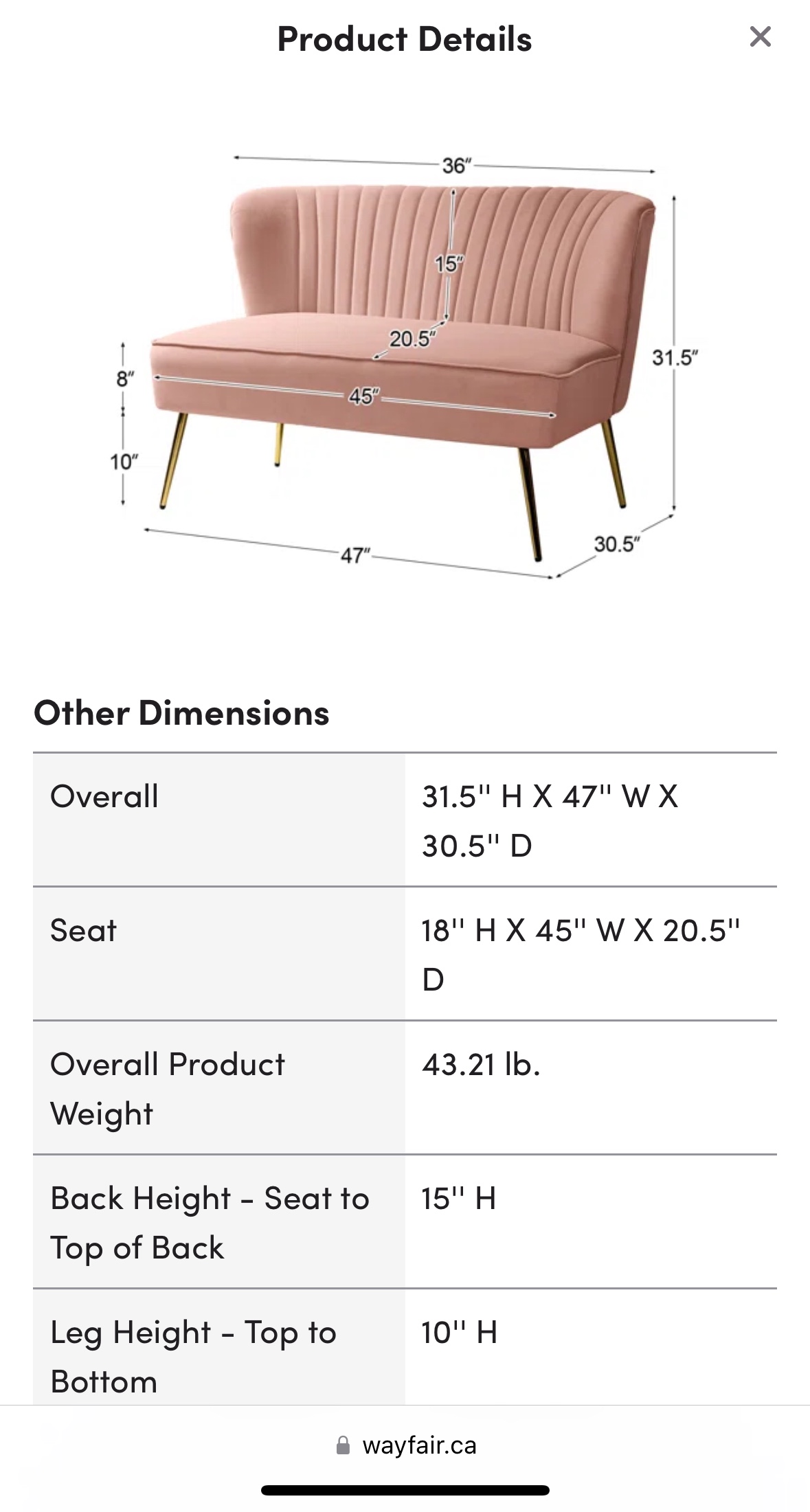Rose Pink Velvet Couch/Loveseat  - Good Condition - Like New image indicator(3)