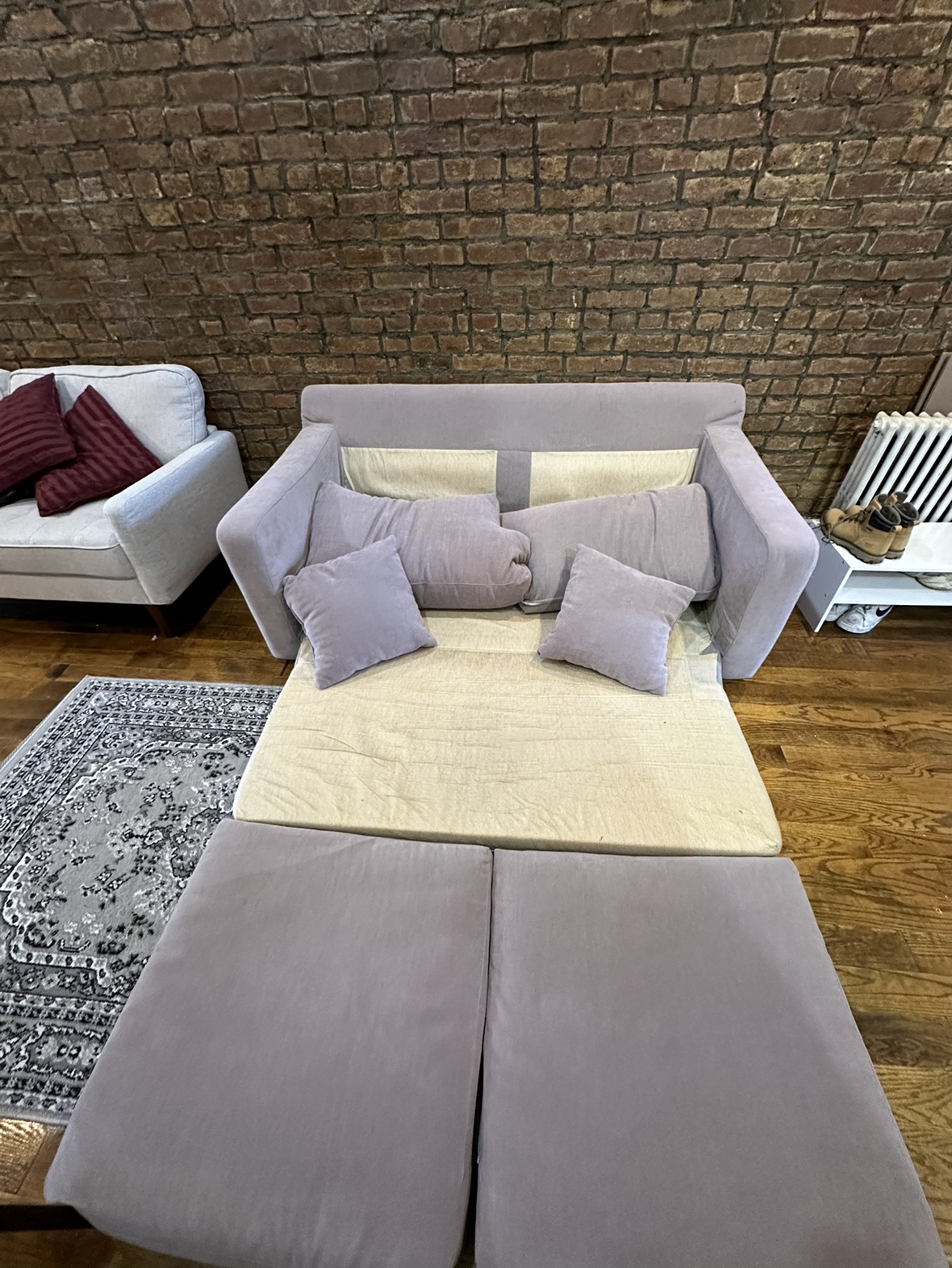 Light Gray Sofa Bed - photo 2