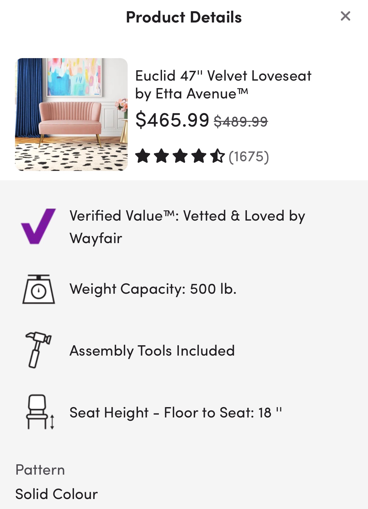 Rose Pink Velvet Couch/Loveseat  - Good Condition - Like New image indicator(2)