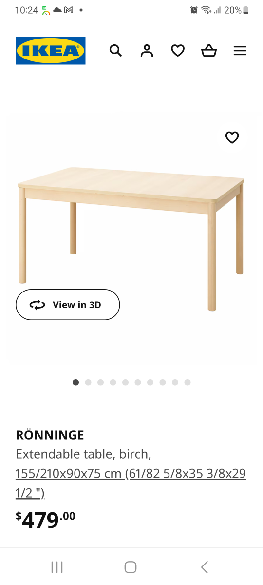 •RONNENGE Extendeble Dinning table and 4 chairs - photo 4