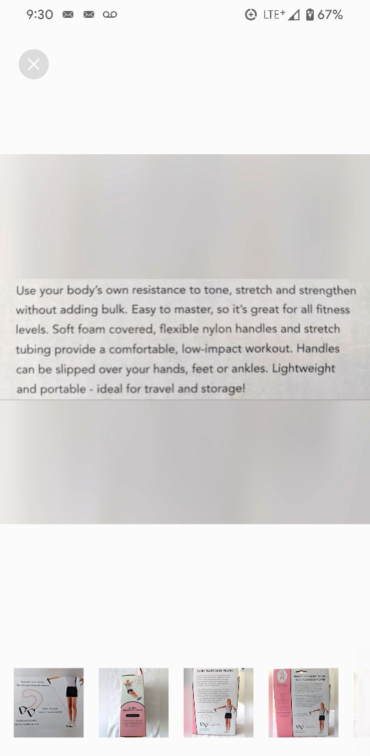 🧡 Pilates Resistance Tubing in Pink  🧡 image indicator(5)