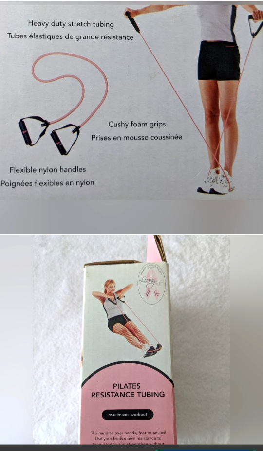 🧡 Pilates Resistance Tubing in Pink  🧡 image indicator(6)
