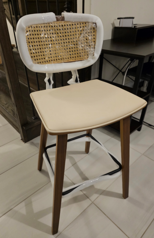 upholstered rattam counter & bar stool - photo 2