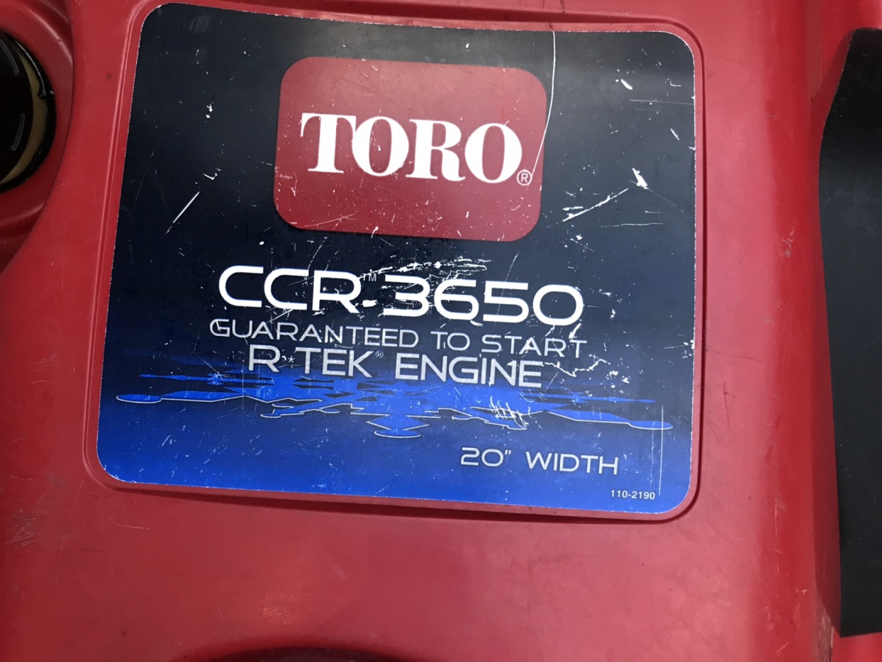 SnowBlower TORO CCR-3650 20’ - photo 3
