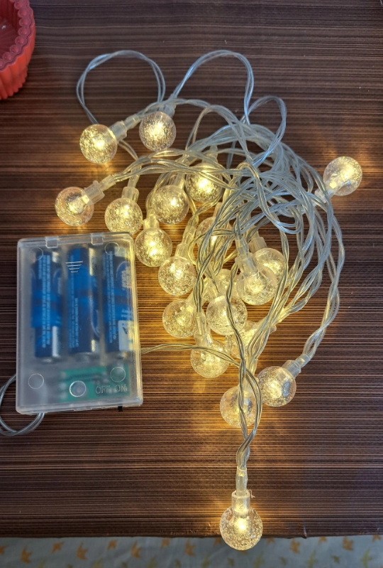 String lights with free battery(warm white)