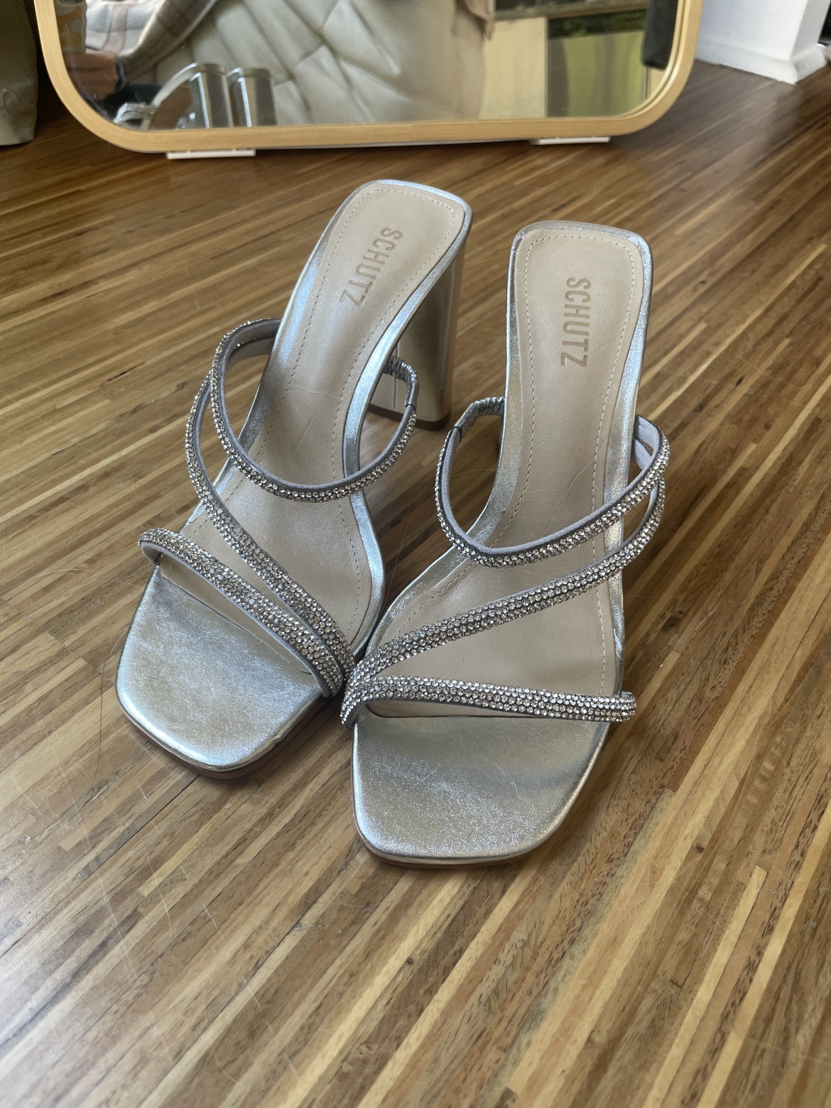Brand New Schutz crystal sandal
